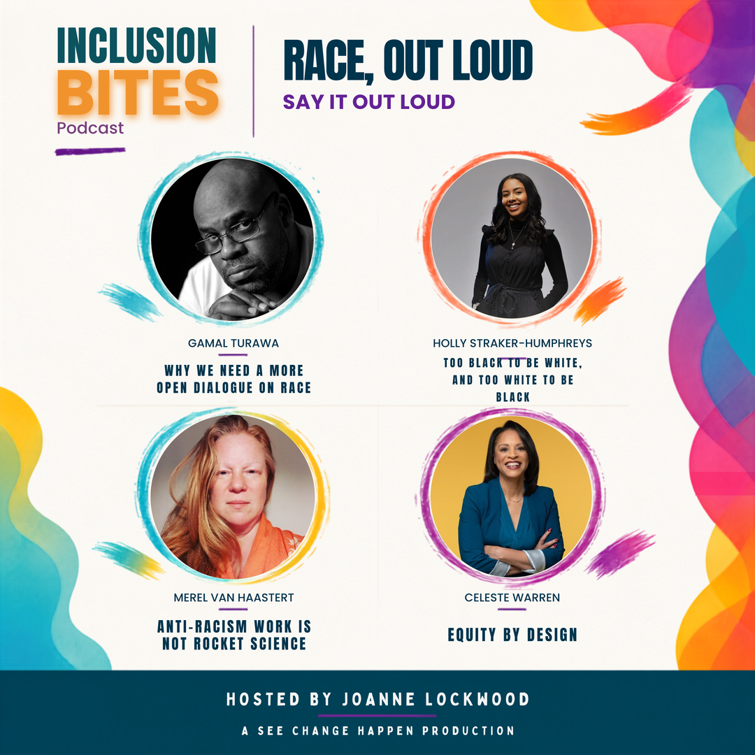 Race, Out Loud — four episode artworks